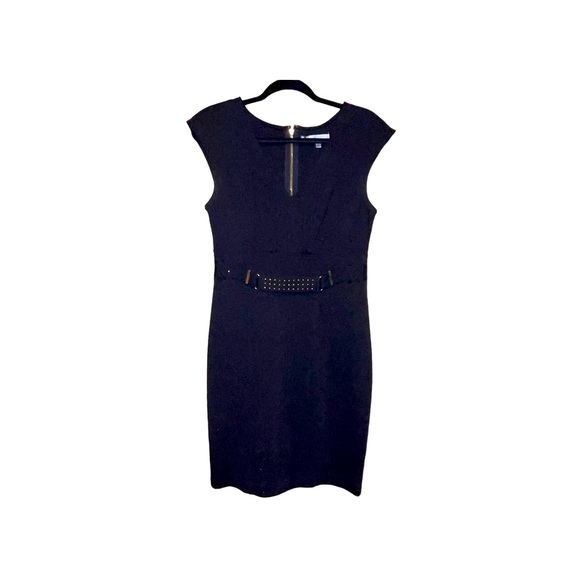 JENNIFER LOPEZ Black Sheath Dress 8 - Picture 1 of 6